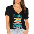 Sarcastic Books Anti Social Introvert Book Conversation Women's Jersey Short Sleeve Deep V-Neck Tshirt Sarcastic Books Anti Social Introvert Book Conversation Women's Jersey Short Sleeve Deep V-Neck Tshirt