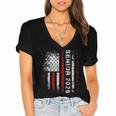 Senior 2026 American Flag Shirt USA Graduation Class Of 2026 Women's Jersey Short Sleeve Deep V-Neck Tshirt