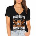 Sister Class Of 2025 Senior Basketball Graduation Family Women's Jersey Short Sleeve Deep V-Neck Tshirt