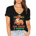 Sloth For Sloth Lover Men Women Kids Introverts Women's Jersey Short Sleeve Deep V-Neck Tshirt