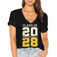 Sophomore 2028 Class Of 2028 Graduation 2028 10th Grade Women's Jersey Short Sleeve Deep V-Neck Tshirt
