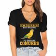 Sun Conure Introvert Parrot Bird Sun Conure Women's Jersey Short Sleeve Deep V-Neck Tshirt Sun Conure Introvert Parrot Bird Sun Conure Women's Jersey Short Sleeve Deep V-Neck Tshirt