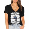 I Survived Nursing School Graduation 2025 Women's Jersey Short Sleeve Deep V-Neck Tshirt