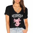 Im Only Talking To My Axolotl Today Salamander Introvert Women's Jersey Short Sleeve Deep V-Neck Tshirt Im Only Talking To My Axolotl Today Salamander Introvert Women's Jersey Short Sleeve Deep V-Neck Tshirt