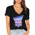 Temporal Trends Vaporwave Style Retro Nostalgia Look Women's Jersey Short Sleeve Deep V-Neck Tshirt Temporal Trends Vaporwave Style Retro Nostalgia Look Women's Jersey Short Sleeve Deep V-Neck Tshirt