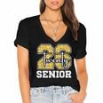 Twenty 2026 Class Of 26 Seniors Back To School Graduation Women's Jersey Short Sleeve Deep V-Neck Tshirt