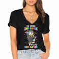 Unicorn So Long 2nd Grade Hello 3rd Grade Graduation Women's Jersey Short Sleeve Deep V-Neck Tshirt