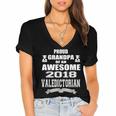 Valedictorian Scholar GrandpaShirt Graduation Speech Women's Jersey Short Sleeve Deep V-Neck Tshirt