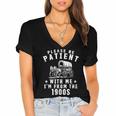Vintage Please Be Patient With Me I'm From The 1900s Retro Women's Jersey Short Sleeve Deep V-Neck Tshirt