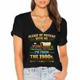 Vintage Please Be Patient With Me I'm From The 1900s Women's Jersey Short Sleeve Deep V-Neck Tshirt