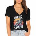 Vintage Space For Introverts I Need Space Women's Jersey Short Sleeve Deep V-Neck Tshirt Vintage Space For Introverts I Need Space Women's Jersey Short Sleeve Deep V-Neck Tshirt