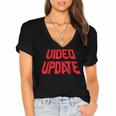 Vintage Video Update – 90s VHS Rental Nostalgia Minnesota Women's Jersey Short Sleeve Deep V-Neck Tshirt