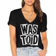 Wastoid 80s Slang Retro Teen Quote Gen X Nostalgia Women's Jersey Short Sleeve Deep V-Neck Tshirt Wastoid 80s Slang Retro Teen Quote Gen X Nostalgia Women's Jersey Short Sleeve Deep V-Neck Tshirt