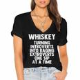 Whiskey Lovers Extrovert Quote Introvert Alcohol Drink Humor Women's Jersey Short Sleeve Deep V-Neck Tshirt Whiskey Lovers Extrovert Quote Introvert Alcohol Drink Humor Women's Jersey Short Sleeve Deep V-Neck Tshirt