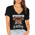 Whittling Hobby Woodcarve Introverted Wood Artist Whittler Women's Jersey Short Sleeve Deep V-Neck Tshirt Whittling Hobby Woodcarve Introverted Wood Artist Whittler Women's Jersey Short Sleeve Deep V-Neck Tshirt