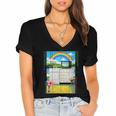 Women's Frutiger Aero Aesthetic Rainbow Glitch Art Women's Jersey Short Sleeve Deep V-Neck Tshirt Women's Frutiger Aero Aesthetic Rainbow Glitch Art Women's Jersey Short Sleeve Deep V-Neck Tshirt