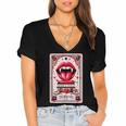 Yes Sir The Good-Girl The Good-Girl Tarot Card Smut Book Women's Jersey Short Sleeve Deep V-Neck Tshirt
