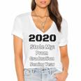 2020 Stole My Prom Graduation Senior Year Class Of 2020 Women's Jersey Short Sleeve Deep V-Neck Tshirt