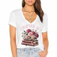 31st Birthday Chapter 31 Birthday Shirt Women Book Lover Women's Jersey Short Sleeve Deep V-Neck Tshirt