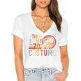 This Is My 70's Costume Retro Style Nostalgia 1970s Vintage Premium Tri-Blend Women's Jersey Short Sleeve Deep V-Neck Tshirt