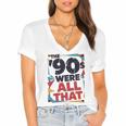 The 90s Were All That – Retro 1990s Nostalgia Tee Premium Tri-Blend Women's Jersey Short Sleeve Deep V-Neck Tshirt