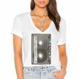 90s MUSIC NOSTALGIA GRAPHIC Women's Jersey Short Sleeve Deep V-Neck Tshirt 90s MUSIC NOSTALGIA GRAPHIC Women's Jersey Short Sleeve Deep V-Neck Tshirt