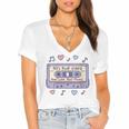 90s RNB Vibes Cassette – Retro Music Nostalgia RNB Cassette Women's Jersey Short Sleeve Deep V-Neck Tshirt 90s RNB Vibes Cassette – Retro Music Nostalgia RNB Cassette Women's Jersey Short Sleeve Deep V-Neck Tshirt