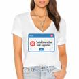 Anti Social Introvert Social Interaction Not Supported Women's Jersey Short Sleeve Deep V-Neck Tshirt Anti Social Introvert Social Interaction Not Supported Women's Jersey Short Sleeve Deep V-Neck Tshirt