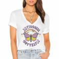 Antisocial Butterfly Groovy t For Introvert Men Women Girls Women's Jersey Short Sleeve Deep V-Neck Tshirt Antisocial Butterfly Groovy t For Introvert Men Women Girls Women's Jersey Short Sleeve Deep V-Neck Tshirt