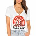 AntiSocial Worker Anti-Social Social Worker Introvert Women's Jersey Short Sleeve Deep V-Neck Tshirt AntiSocial Worker Anti-Social Social Worker Introvert Women's Jersey Short Sleeve Deep V-Neck Tshirt
