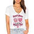 Book Lover Read Your Heart Out Teacher Kids Valentines Women's Jersey Short Sleeve Deep V-Neck Tshirt Book Lover Read Your Heart Out Teacher Kids Valentines Women's Jersey Short Sleeve Deep V-Neck Tshirt