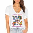 Born In The 80s Raised In The 90s Nostalgia Retro Memories Premium Tri-Blend Women's Jersey Short Sleeve Deep V-Neck Tshirt