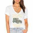 You Can't Scare Me I'm From The 1900s Retro Vintage Car Premium Women's Jersey Short Sleeve Deep V-Neck Tshirt