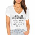 Chemical Engineer Chemical Engineering Graduation Women's Jersey Short Sleeve Deep V-Neck Tshirt