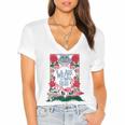 Cheshire Cat Alice In Wonderland Vintage Book Premium Women's Jersey Short Sleeve Deep V-Neck Tshirt Cheshire Cat Alice In Wonderland Vintage Book Premium Women's Jersey Short Sleeve Deep V-Neck Tshirt
