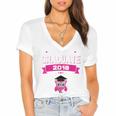 Class Of 2018 Preschool Graduation Girls Pre K Women's Jersey Short Sleeve Deep V-Neck Tshirt