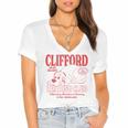 Clifford The Big Red Dog Reading Club Est 1988 Kids Books Women's Jersey Short Sleeve Deep V-Neck Tshirt Clifford The Big Red Dog Reading Club Est 1988 Kids Books Women's Jersey Short Sleeve Deep V-Neck Tshirt