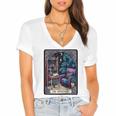 Color Graphic The Introvert Tarot Card Raglan Baseball Tee Women's Jersey Short Sleeve Deep V-Neck Tshirt Color Graphic The Introvert Tarot Card Raglan Baseball Tee Women's Jersey Short Sleeve Deep V-Neck Tshirt