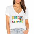 All The-Cool Kids Are Reading Teacher Book Lover Librarian Premium Women's Jersey Short Sleeve Deep V-Neck Tshirt All The-Cool Kids Are Reading Teacher Book Lover Librarian Premium Women's Jersey Short Sleeve Deep V-Neck Tshirt
