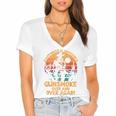 Cowboy Joy Nostalgia Television For Western Lovers Women's Jersey Short Sleeve Deep V-Neck Tshirt Cowboy Joy Nostalgia Television For Western Lovers Women's Jersey Short Sleeve Deep V-Neck Tshirt