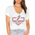 Cross Country Senior Night Senior 2025 Graduation Party 47 Women's Jersey Short Sleeve Deep V-Neck Tshirt