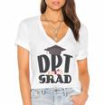 Doctor Of Physical Therapy DPT Graduation Therapist Women's Jersey Short Sleeve Deep V-Neck Tshirt