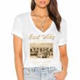 East Wing Never Forget American Vintage Nostalgia Premium Tri-Blend Women's Jersey Short Sleeve Deep V-Neck Tshirt East Wing Never Forget American Vintage Nostalgia Premium Tri-Blend Women's Jersey Short Sleeve Deep V-Neck Tshirt
