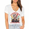 Elder Emo Grandma Nana Be Patient With Me I'm From The 1900s Women's Jersey Short Sleeve Deep V-Neck Tshirt Elder Emo Grandma Nana Be Patient With Me I'm From The 1900s Women's Jersey Short Sleeve Deep V-Neck Tshirt