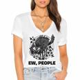 Ew People Introvert Cat Lover Crazy Cats Lady Women's Jersey Short Sleeve Deep V-Neck Tshirt Ew People Introvert Cat Lover Crazy Cats Lady Women's Jersey Short Sleeve Deep V-Neck Tshirt