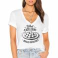 What Excellent Boiled Potatoes Book Lover Vintage Literature Women's Jersey Short Sleeve Deep V-Neck Tshirt