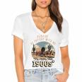 Father’s Day Please Be Patient With Me I'm From The 1900s Premium Women's Jersey Short Sleeve Deep V-Neck Tshirt Father’s Day Please Be Patient With Me I'm From The 1900s Premium Women's Jersey Short Sleeve Deep V-Neck Tshirt