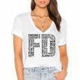 Fire Academy Graduation T-Shirt Firefighter Support Tee Women's Jersey Short Sleeve Deep V-Neck Tshirt