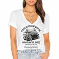 Forgive Me I'm From The 1900s No E-Car No SolarCells Women's Jersey Short Sleeve Deep V-Neck Tshirt