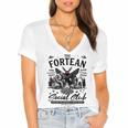 Fortean Social Club Bigfoot Mothman Alien Cryptid Introvert Women's Jersey Short Sleeve Deep V-Neck Tshirt Fortean Social Club Bigfoot Mothman Alien Cryptid Introvert Women's Jersey Short Sleeve Deep V-Neck Tshirt